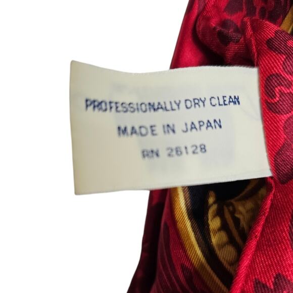 Thomas Jefferson Monticello Memorial Foundation 100% Silk Scarf Made in Japan - Picture 7 of 7